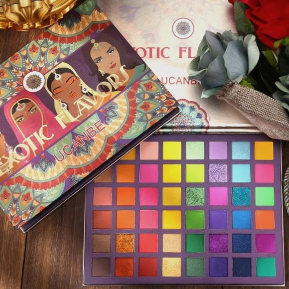 Neon Eyeshadow-48 Colors Makeup Palette -Shimmer High Pigmented - Rainbow Makeup - Picture 1 of 5